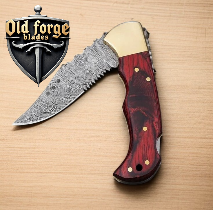 Made in USA Pocket Knife – Damascus Steel EDC Knife Pro