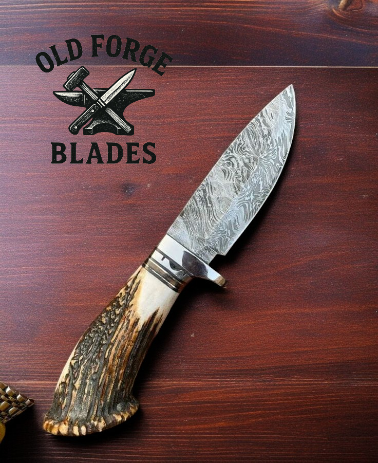 Premium leather sheath for true Damascus steel knife