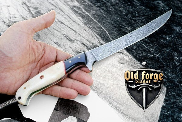 damascus fishing knife handmade