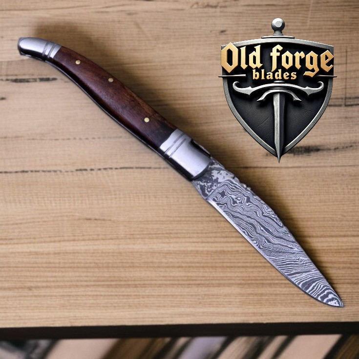 Handmade best quality pocket knife with free leather sheath