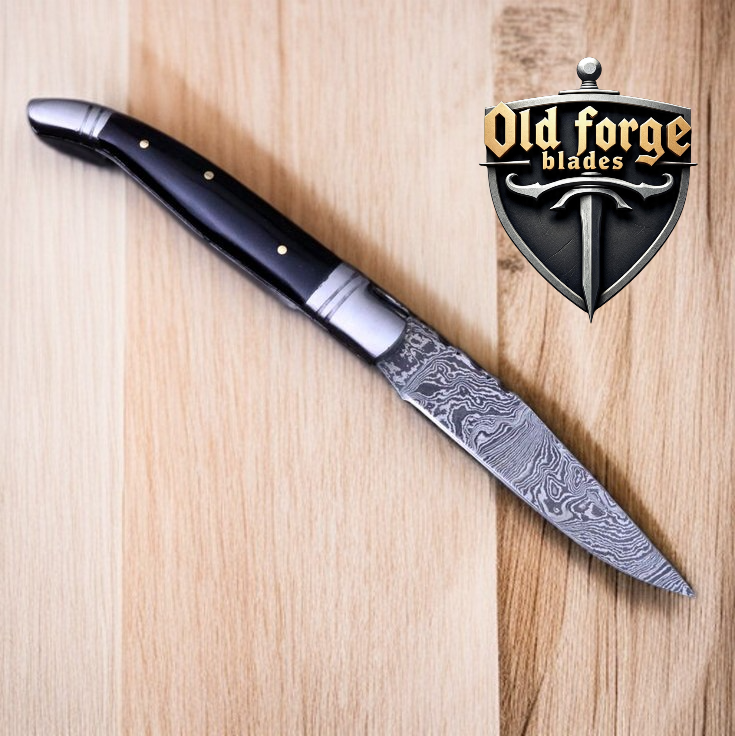 Premium EDC knife with 4.5-inch Damascus steel blade