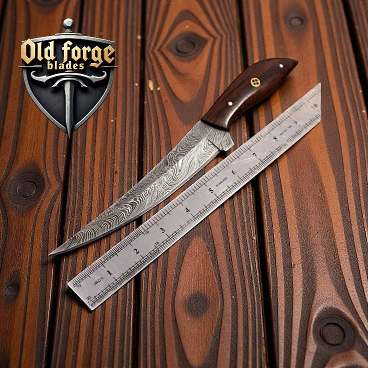 damascus fillet knife USA handmade style