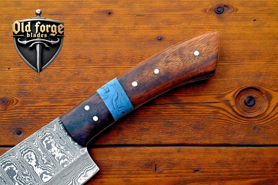 handmade damascus chef knife
